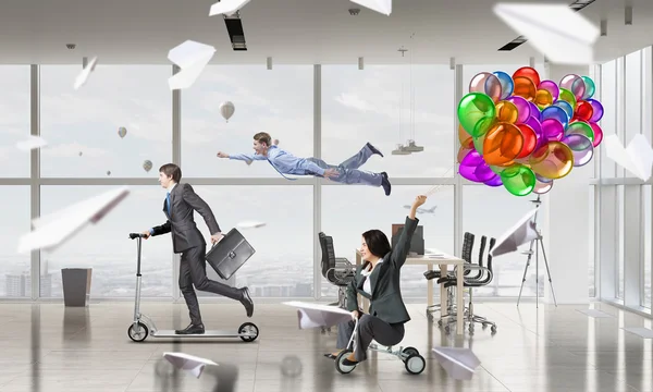 Crazy kancelářský život — Stock fotografie