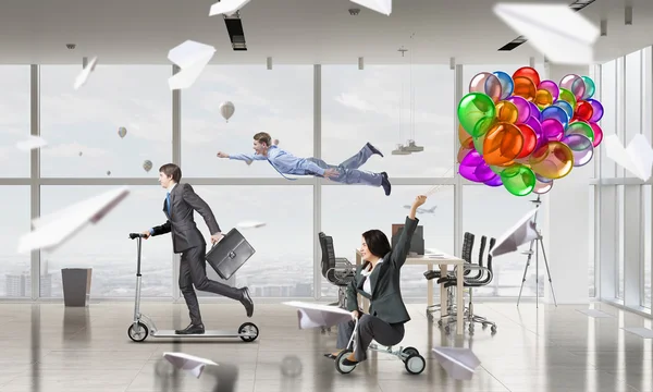 Crazy office leven — Stockfoto