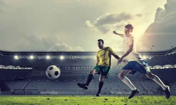 Hot football moments — Stock Photo, Image