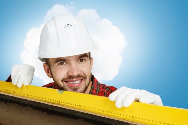 Genç bir mühendis adam