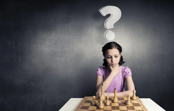 Шахова гра для розумного розуму — стокове фото