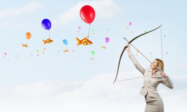 Onun hedefi amaçlayan kadın