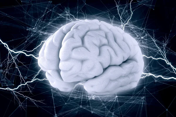 Human brain impulse — Stock Photo, Image