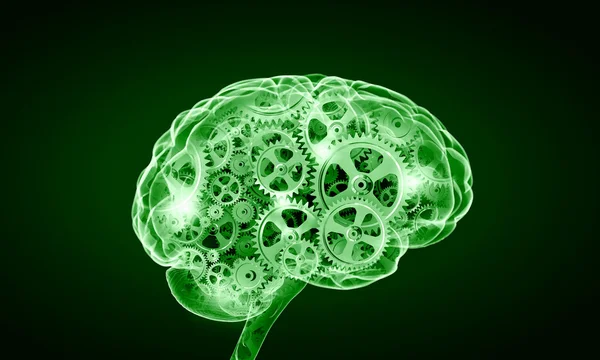Mecanismo dentro del cerebro humano — Foto de Stock