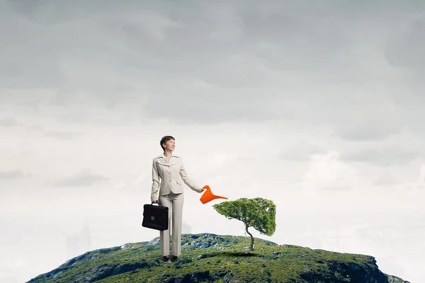 Recht op inkomen krijgen investeren — Stockfoto