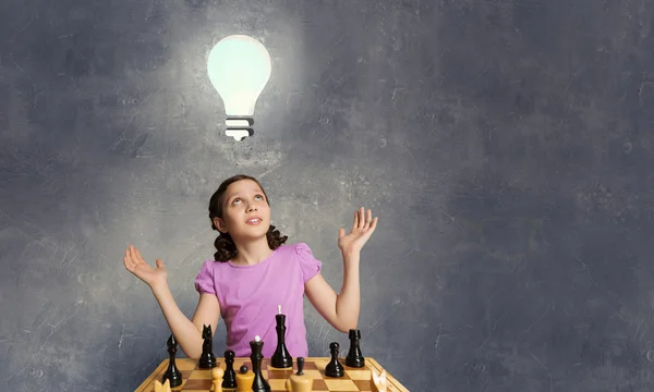 象棋游戏，聪明的头脑 — 图库照片