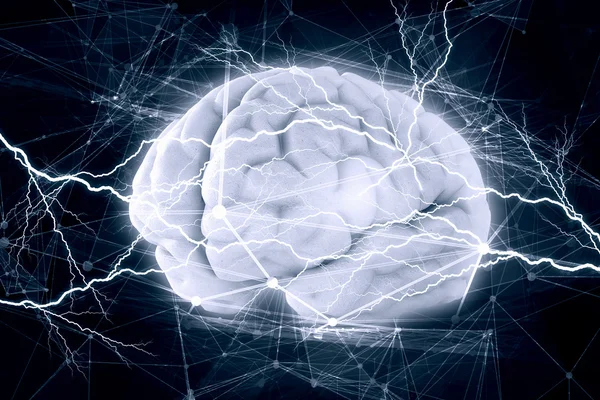 Людський мозок імпульсу — стокове фото