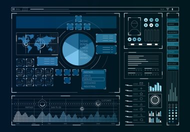 İnsan kullanıcı görüntüleme. Karışık teknik