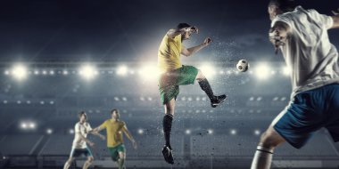 Sıcak futbol anlar. Karışık teknik