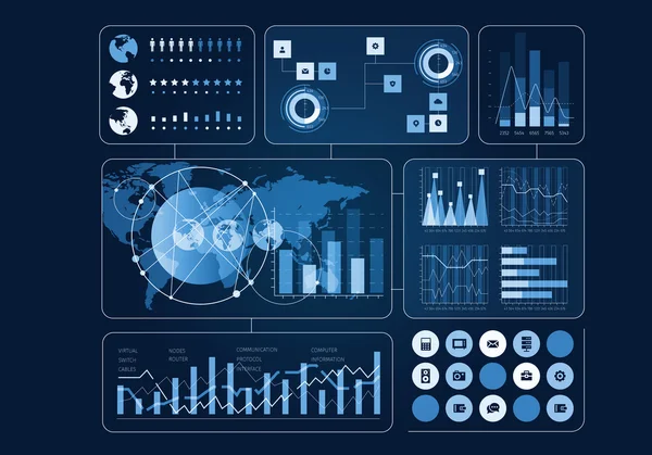 Menneskelig brukervisning. Blandede medier – stockfoto