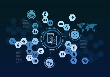 Nanoteknoloji tıp kavramı. Karışık teknik