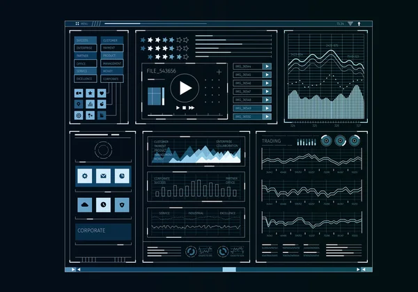 Pantalla de usuario humano — Foto de Stock