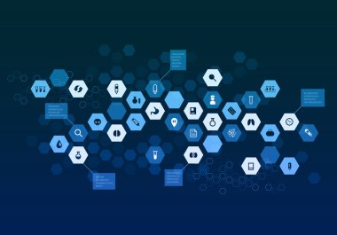 Nanoteknoloji tıp kavramı. Karışık teknik