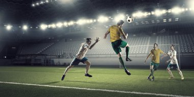 Sıcak futbol anlar. Karışık teknik