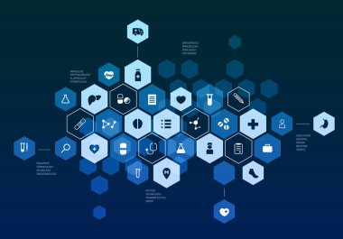 Nanoteknoloji tıp kavramı. Karışık teknik