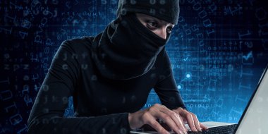 Internet güvenlik kavramı. Karışık teknik