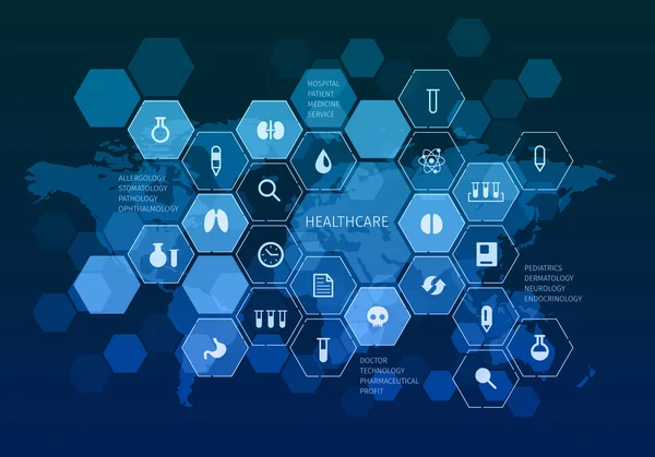 Concepto de medicina nanotecnológica. Medios mixtos — Foto de Stock