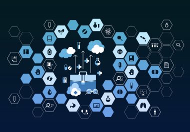Nanoteknoloji tıp kavramı. Karışık teknik