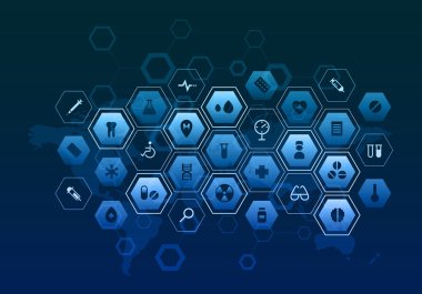 Nanoteknoloji tıp kavramı. Karışık teknik