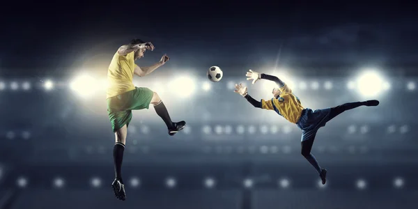 Heta fotboll stunder — Stockfoto