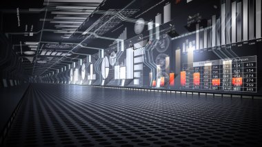 Internet teknoloji iş kavramı. Karışık teknik