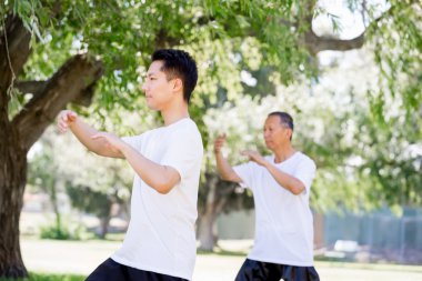 İnsanlar Park Thai chi