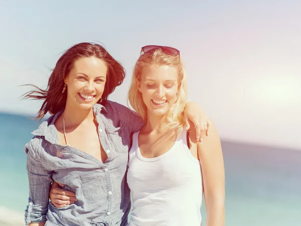 Picture women on the beach — Stock Photo, Image