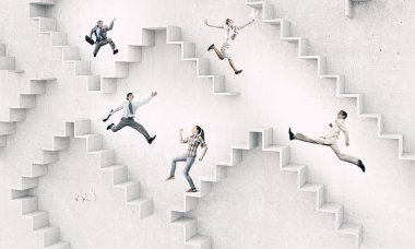 Kariyer basamaklarını. Karışık teknik