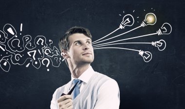 Adam yasaktır boru ve düşünme. Karışık teknik