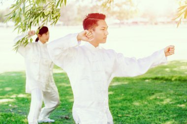 İnsanlar Park Thai chi