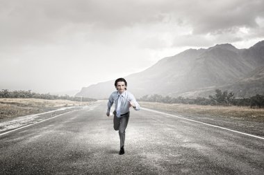 Başarı için yolda. Karışık teknik