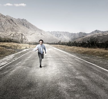 Başarı için yolda. Karışık teknik