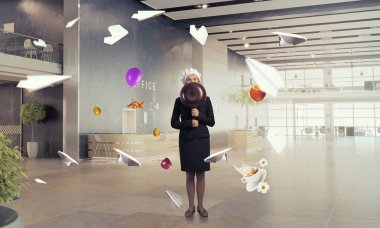 Aşçı olarak büyücü o. Karışık teknik