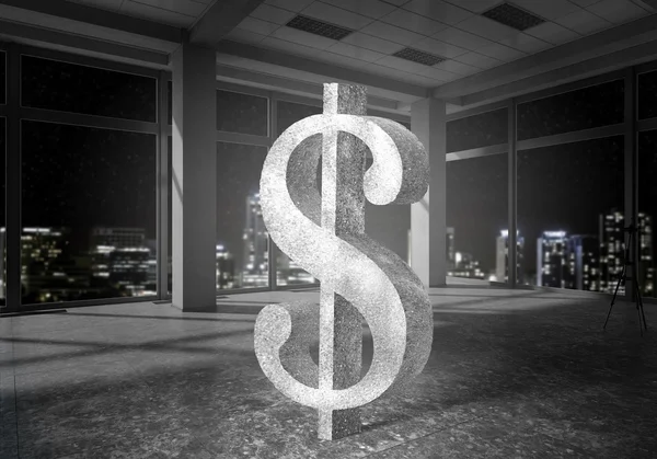 Doları para birimi simgesi. Karışık teknik — Stok fotoğraf