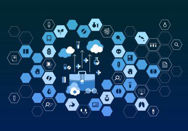 Nanoteknoloji tıp kavramı. Karışık teknik