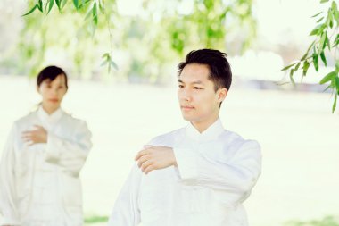 İnsanlar Park Thai chi