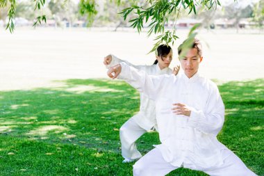 İnsanlar Park Thai chi