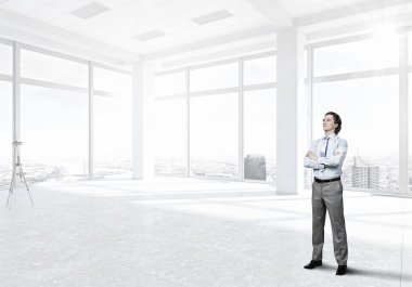 Genç profesyonel o. Karışık teknik