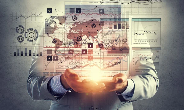 Global connection technologies . Mixed media — Stock Photo, Image