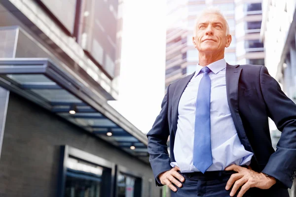 Porträt eines selbstbewussten Geschäftsmannes — Stockfoto