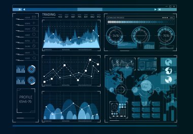 İnsan kullanıcı görüntüleme. Karışık teknik