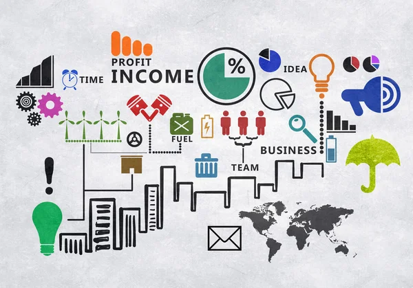 Concepto de comunicación de datos Medios mixtos —  Fotos de Stock