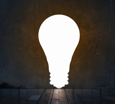 Başarı için parlak bir fikir. Karışık teknik