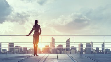 İş için yeni bir gün. Karışık teknik