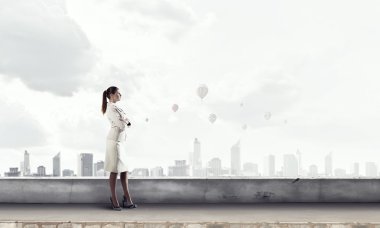 İş için yeni bir gün. Karışık teknik