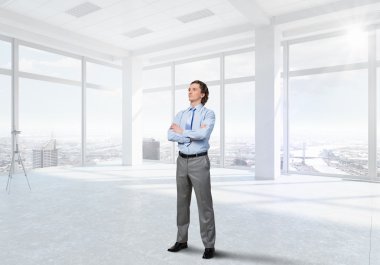 Genç profesyonel o. Karışık teknik