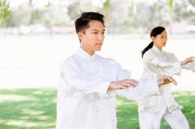 İnsanlar Park Thai chi