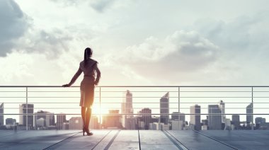 İş için yeni bir gün. Karışık teknik