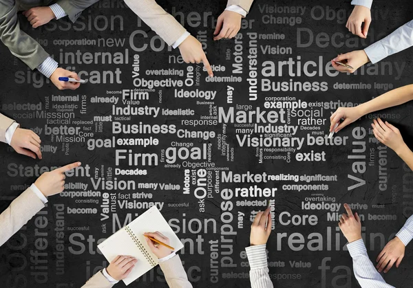 Build your business team . Mixed media — Stock Photo, Image