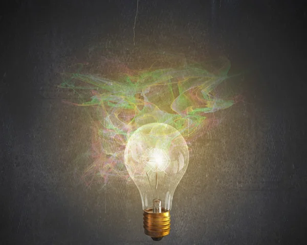 Bright idea for success . Mixed media — Stock Photo, Image